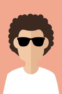 Male ( Curly Hair ) Cartoon Graphics Placeholder