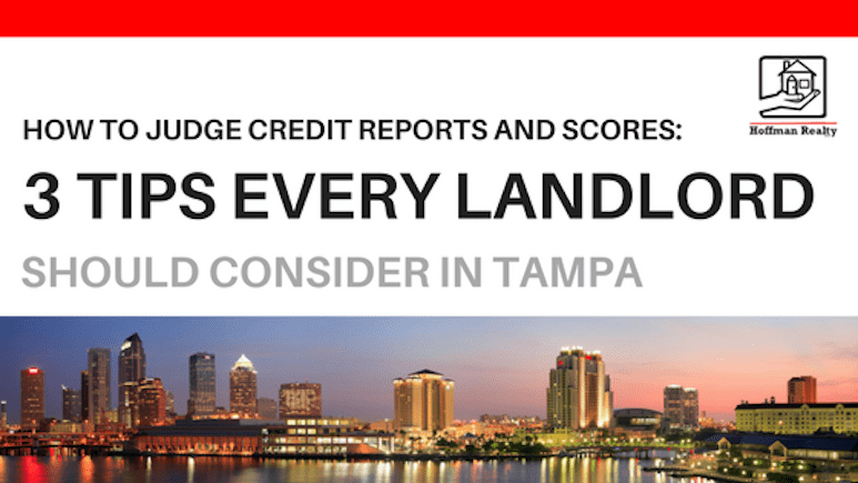 How to Judge Credit Reports and Scores – 3 Tips Every Tampa Landlord Should Consider